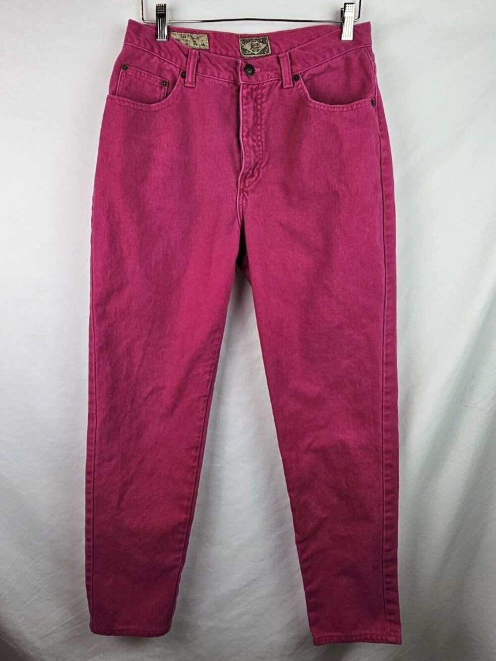 Express Jeans Womens Size 13 / 14 Vintage Made in USA Pink Denim Pants Straight